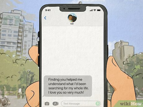 Show him the true depths of your feelings with a heartfelt message.