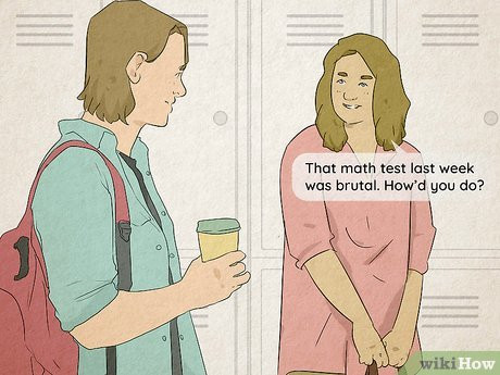 Maybe you two have classes or friends that overlap.