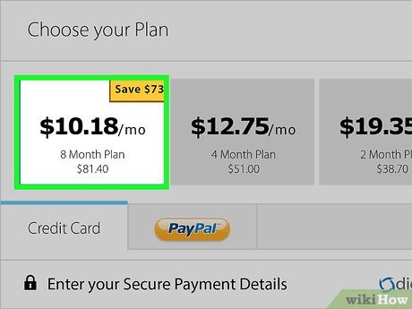 Step 3 Choose a plan.