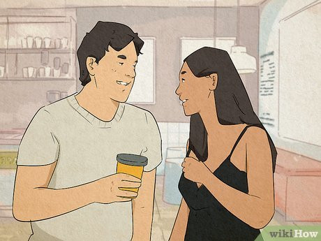 Your body language tells your date that you’re interested.