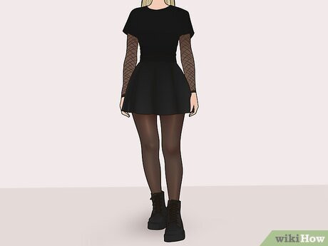 Accentuate your legs with a pair of nylons.