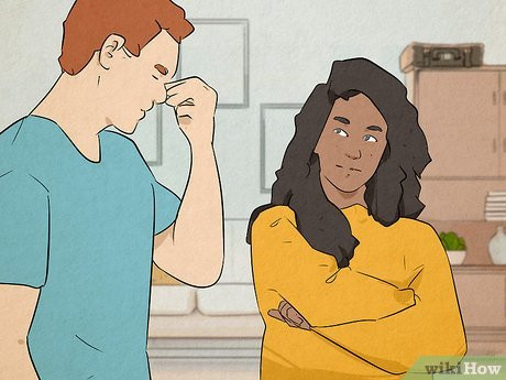 Step 8 She holds things over your head.